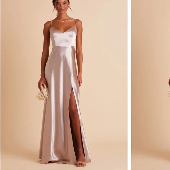 80s pink bridesmaid dress Fashionably On Time Satin Midi Dress